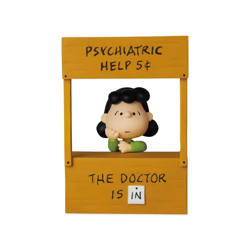 Snoopy & Peanuts Collectible Figure: Lucy's Psychiatric Booth Miniature