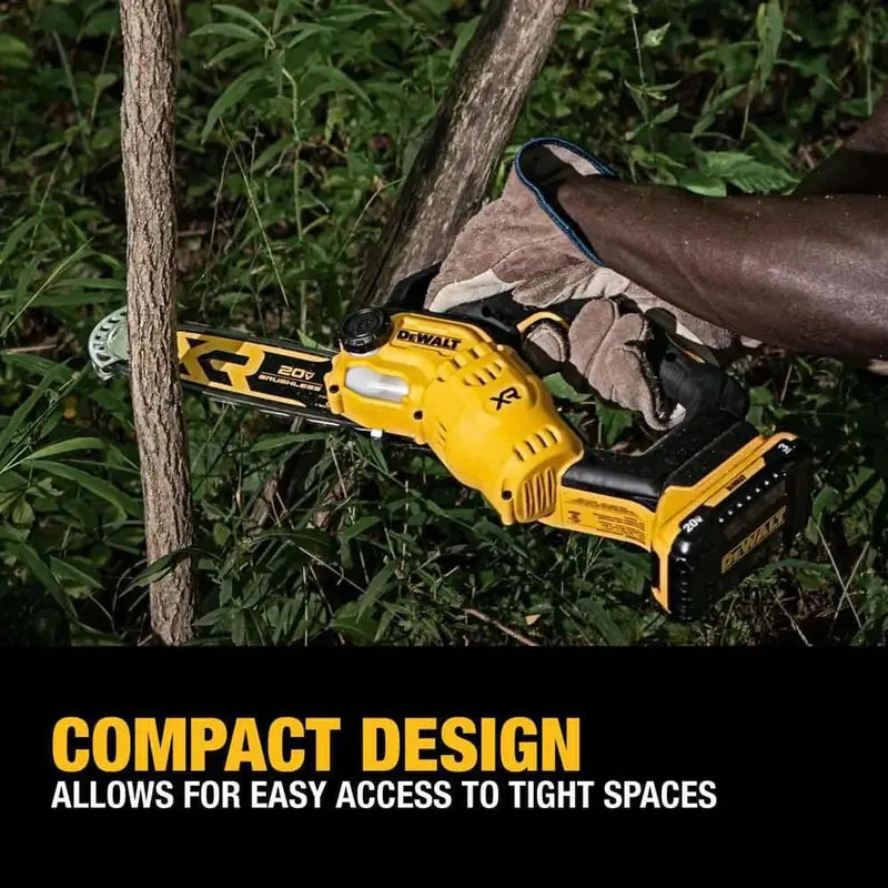 DEWALT DCCS623L1 8-Inch Battery Chainsaw – 20V MAX Pruning Saw Kit with 3Ah Battery and Charger